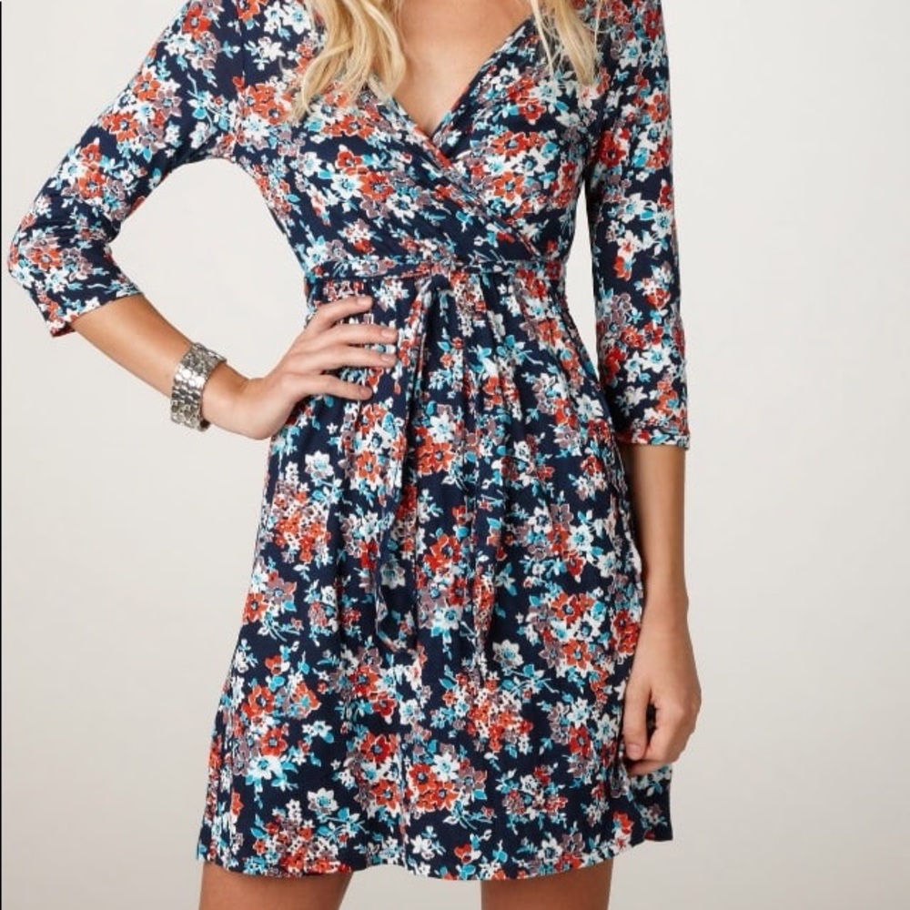 Floral wrap dress